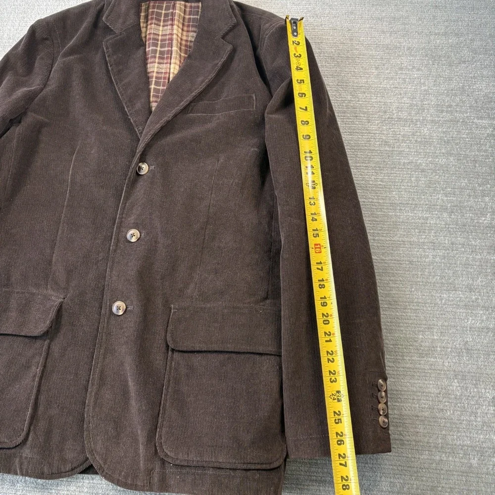 LL Bean Sports Coat Men 42 Tall Chocolate Brown Corduroy Jacket Outdoors Academy